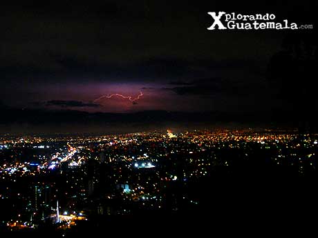 foto de rayo en Guatemala