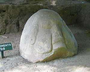 Rostros de piedra de Takalik.